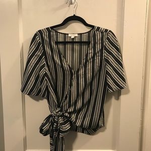 Vetta Capsule Original Striped Wrap Top Size S